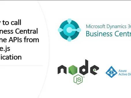 How to call Business Central Online APIs from Node.js Application