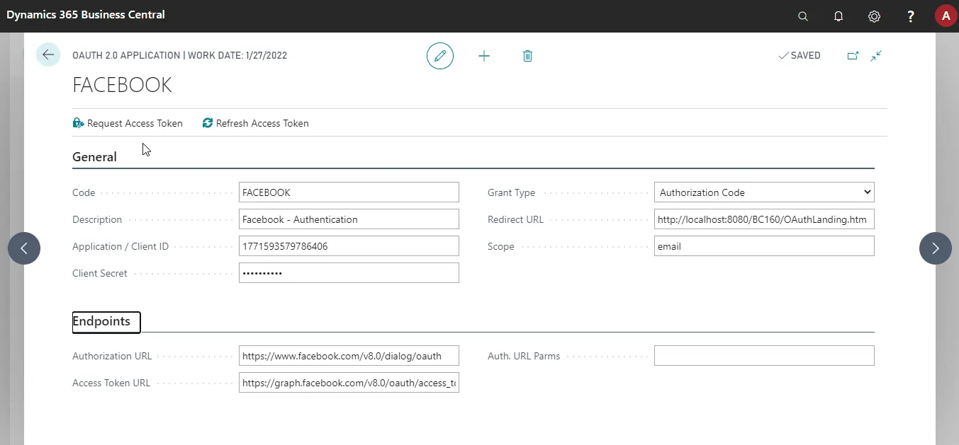 Generic OAuth2 Library for Business Central
